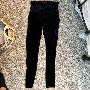 Spanx velvet leggings